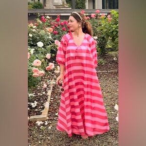 Pink on Pink Striped Caftan